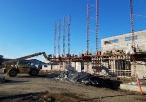 schoolbuilding being built